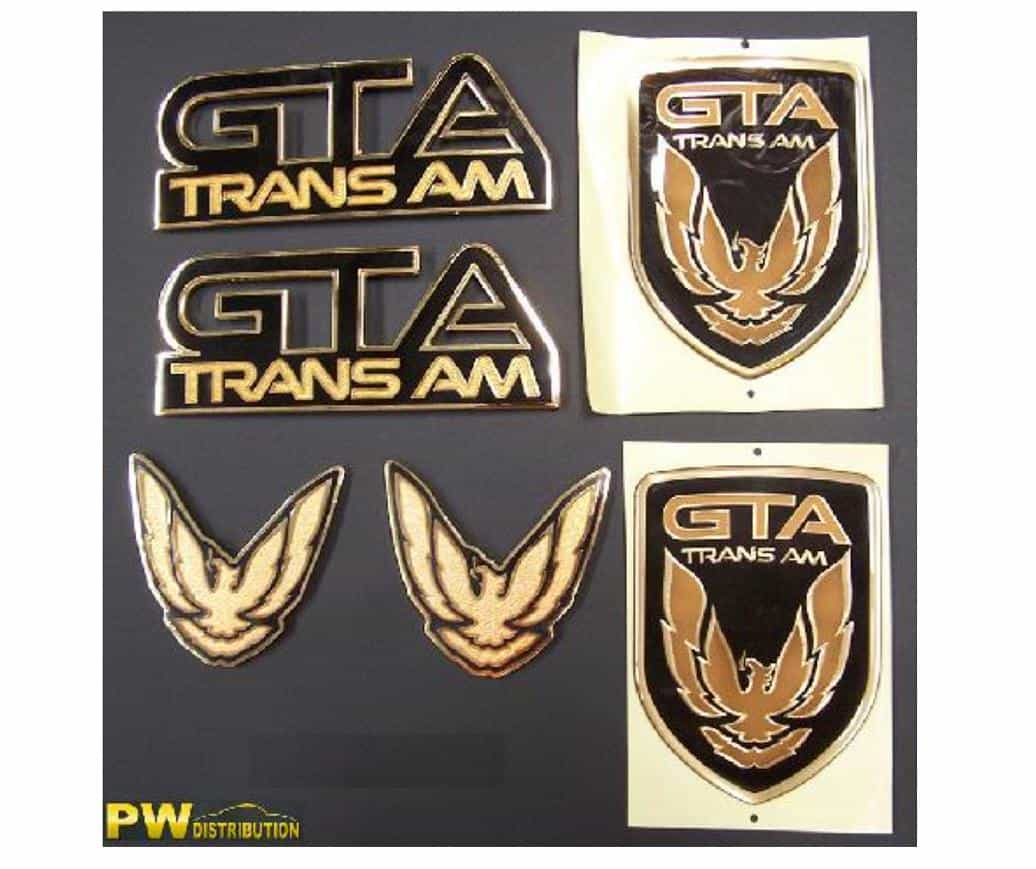 91-92 GTA Emblem Kit - Black